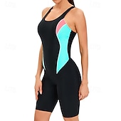 abordables Lycra de surf-Femmes Maillot de bain Maillot Anti UV Protection Solaire UV UPF50+ Sans manches Maillot de Bain Natation Surf Patchwork Été Printemps Automne