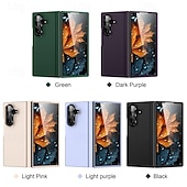 Недорогие Чехлы для Samsung-телефон Кейс для Назначение SSamsung Galaxy Z-образный сгиб 7 Z-сгиб 6 Z Fold 5 Z Fold 4 Кейс на заднюю панель Откидная подножка Защита от удара Ретро ПК