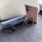 Phone Case For Samsung Galaxy S25 S25 Edge S24 S24 FE S23 Ultra Plus S22 Plus  Ultra Back Cover Magnetic Kickstand Shockproof Retro TPU PU Leather cheap Samsung Cases-Phone Case For Samsung Galaxy S25 S25 Edge S24 S24 FE S23 Ultra Plus S22 Plus  Ultra Back Cover Magnetic Kickstand Shockproof Retro TPU PU Leather