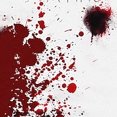 economico Felpe e Sweatshirt di Halloween-Halloween Per uomo Grafico Macchie di sangue Felpa Esagerato Gotico Manica Lunga Collo Alto Feste Club Rosso Blu Cerniera Zip a un quarto Autunno Inverno progettista