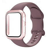 baratos Pulseiras de Apple Watch-Pulseira Esportiva Fecho Moderno Compatível com Pulseira Apple Watch 38mm 40mm 41mm 42mm 44mm 45mm 49mm com caixa Mulheres Homens Antichoque Silicone pulseira de substituição para iwatch Ultra 2