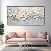 Χαμηλού Κόστους Πίνακες με Λουλούδια/Φυτά-χειροποίητες τρισδιάστατες ελαιογραφίες mintura υφή λουλουδιών τοπίου σε καμβά τέχνη τοίχου διακόσμηση μοντέρνα αφηρημένη εικόνα για διακόσμηση σπιτιού τυλιγμένη χωρίς πλαίσιο μη τεντωμένη ζωγραφική