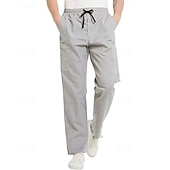 economico Pantaloni cargo-Per uomo Pantaloni Cargo Pantaloni Coulisse Elastico in vita Multi-tasche Semplice Indossabile All&#039;aperto Quotidiano Campeggio &amp; Escursionismo Moda Classico Nero Cachi