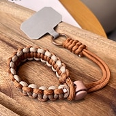 preiswerte Telefon-Lanyards &amp;amp; Handgelenkbänder-Mode Telefongurt hängen Seil lange diagonal Schultergurt hängen Kette Perle Anhänger hängen Zubehör verstellbar Hals hängen breite Stoffgurt Telefon lange Seil