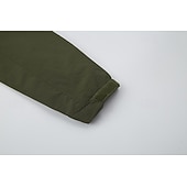 economico giacca sportiva-Per uomo Giacca da Esterno Giacca Tattica Giacca antivento Streetwear Casuale Impermeabile Antivento Tasca Primavera Autunno Tinta unica Casual Collo ripiegato Regolare Nero Blu marino Cachi Verde