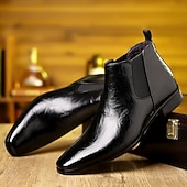 abordables Bottes de Chelsea-Bottines Chelsea marron pour homme – bottines élégantes pour le bureau, les réunions d&#039;affaires et les tenues formelles