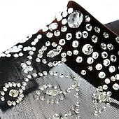 halpa Taitoluistelupuvut-naisten taitoluistelupuku tytöille mustat strassit kilpailutanssiasut