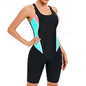 abordables Lycra de surf-Femmes Maillot de bain Maillot Anti UV Protection Solaire UV UPF50+ Sans manches Maillot de Bain Natation Surf Patchwork Été Printemps Automne