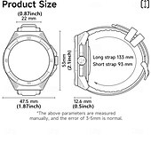 abordables Relojes inteligentes-LOKMAT COMET 2 PRO Reloj inteligente 1.46 pulgada Smartwatch Reloj elegante Bluetooth Podómetro Recordatorio de Llamadas Seguimiento de Actividad Compatible con Android iOS Mujer Hombre Larga espera