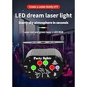 economico luci del proiettore della galassia stella-Luci da palco per feste in discoteca dj - effetto luce laser nordico rgb led illuminazione stroboscopica attivata dal suono con telecomando per interni compleanno halloween karaoke club ktv