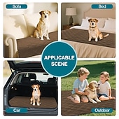 billige Hundesofatrekk-Chenille Sofa Putepadding Vanntett Anti-Skli Kjæledyrvennlig Sofa Deksel Plush Myk Setebeskytter Vaskbar Anti-Flekk Sofa Pad Stue