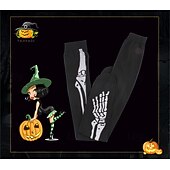 levne Příslušenství-2 páry kostlivých lebek, halloweenských rukavic, ponožek a punčocháčů, které svítí ve tmě, hororových a strašidelných kostýmů pro dospělé a ženy, halloweenských karnevalových a párty kostýmů, snadné