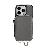 Χαμηλού Κόστους iPhone Θήκες-τηλέφωνο tok Για iPhone 17 Pro Max 17 Air 16 15 14 Pro Max Plus 16e 13 Pro Max Πίσω Κάλυμμα Μαγνητική με τον Lanyard Υποδοχή κάρτας Ρετρό TPU PU δέρμα