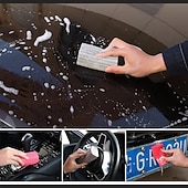 お買い得  キッチンクリーニング-6個のマジックダストクリーニングスポンジ、ブラインド、ガラス、ベースボード、通気口、手すり、窓の濡れ拭き用PVAスポンジ、ランダムカラー