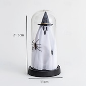 1個 21.5cm ハロウィン 光る魔法使いの帽子 ゴースト スパイダー 透明カバー 小型ナイトライト 屋内・屋外パーティー レストラン お祝いの雰囲気 装飾ライト 単三電池ボックス お買い得  ハロウィン室内-1個 21.5cm ハロウィン 光る魔法使いの帽子 ゴースト スパイダー 透明カバー 小型ナイトライト 屋内・屋外パーティー レストラン お祝いの雰囲気 装飾ライト 単三電池ボックス