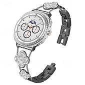 olcso Samsung óraszíjak-Óraszíj mert Samsung Galaxy 8. óra 40/44 mm 8. óra klasszikus 46 mm Rozsdamentes acél Strassz Csere Szíj Bájos Bling Diamond Ékszer karkötő Karszalag