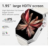 ieftine Ceasuri Smart-HC11 Ceas inteligent 1.95 inch Uita-te inteligent Bluetooth Pedometru Reamintire Apel Monitor de Activitate Compatibil cu Android iOS Dame Bărbați Standby Lung Rezistent la apă Control Media IP68