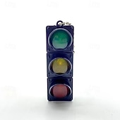 abordables Pendentifs et ornements pour voiture-Clé de feu de circulation - véritables lumières rouges, vertes et jaunes compatibles avec les sacs à dos, les vélos et les sacs - un joli cadeau pour les conducteurs, les cyclistes et les piétons -