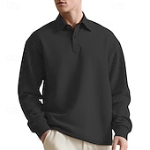 abordables Sudaderas Básicas_-Hombre Sudadera Sudadera Con Capucha Pull-over Sudadera con capucha y botones Negro Caqui Gris Azul claro Diseño Plano Con Texturas Deporte Casual Diario Ropa de calle Fresco Ropa deportiva Primavera