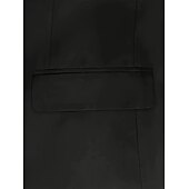 お買い得  結婚式のスーツ-男性用 パーティースーツ ビーチウェディング 春の結婚式 ブラック 春夏 スーツ ノッチドラペル カジュアル フォーマル ソリッド スリムフィット 3点セット シングルブレスト 一つボタン