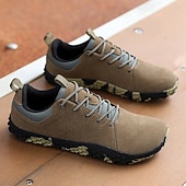 abordables Baskets-Baskets décontractées marron pour homme avec semelle antidérapante – Chaussures de sport d&#039;extérieur confortables pour la marche, la randonnée et le quotidien