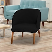 baratos Cobertura de Sofa-capa decorativa para cadeira com grade 5x5 e encosto alado - capa elástica para cadeiras de jantar ou de destaque