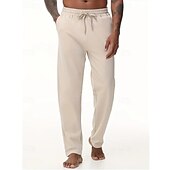 お買い得  スウェットパンツ-マルチパック 2個 男性用 ブラック+ダークグレー スウェットパンツ ズボン ドローストリング 弾性ウエスト 平織り バケーション デイリーウェア ポリエステル 春