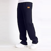 economico Pantaloni della tuta-Per uomo Pantaloni da tuta Pantaloni Pantaloni della tuta con fondo aperto Coulisse Elastico in vita Gamba Dritta Semplice Traspirante Lunghezza intera Sport all&#039;Aperto Casuale Quotidiano Moda