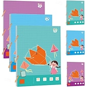 cheap Gifts-Pull String 3D Geometry Learning Book 9/12/15 Solids Geometric Models for Kids Teach Volume &amp; Surface Area Formulas