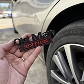 お買い得  ウォールステッカー-2個の老人版車エンブレムバッジ - 車、トラック、SUV用の面白い3D ABS交換用フェンダーデカール - クールな老人スタイルのオートバイマッドガードステッカー、耐久性のあるドアトリム装飾