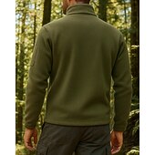 billige Fleece og 3 i 1 jakker-Herre Turjakke Fleece-jakke Vinter utendørs Hold Varm Topper Svart Grønn kaffe Grå