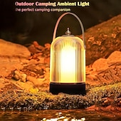 cheap Lamps &amp; Lamp Shades-Vintage Table LampPortable Cordless Lamp Touch Control Stepless Dimmer Rechargeable LED Birdcage Lamp Dimmable Flame Light for Home Bedroom Outdoor Nursery Camping Gift