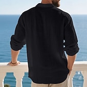 Herre Linskjorte Golf skjorte Arbeid Avslappet Knaphul Langermet Grunnleggende Moderne عادي Knapper Vår Høst Normal Svart Hvit Navyblå Kakifarget Militærgrønn Lyseblå Linskjorte billige Herre Klassisk Polo-Herre Linskjorte Golf skjorte Arbeid Avslappet Knaphul Langermet Grunnleggende Moderne عادي Knapper Vår Høst Normal Svart Hvit Navyblå Kakifarget Militærgrønn Lyseblå Linskjorte