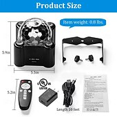 Χαμηλού Κόστους φώτα προβολέα αστέρι γαλαξία-φώτα πάρτι ντίσκο μπάλας με ήχο, strobe dj, φωτισμός σκηνής για εσωτερική αίθουσα, εξωτερικά πάρτι πίστας χορού, γενέθλια, rave, σπίτι, καραόκε, halloween, χριστουγεννιάτικη γαμήλια παράσταση,