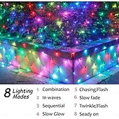 お買い得  クリスマスのあかり-1.5m 3M 6メートル ストリングライト クリスマスストリングライト 96/192/672 LED EL 温白色 クールホワイト マルチカラー LEDネットメッシュストリングライト ハロウィーン ソーラー駆動 ホリデー 24 V