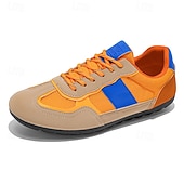 preiswerte Sneaker für Herren-Grüne Colorblock-Retro-Sneaker für Herren – bequeme Freizeit-Laufschuhe für Sportbekleidung, City-Outfits und Wochenendausflüge