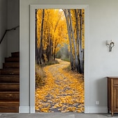 baratos Banners de Garagem e Porta-Tampa da porta Banners externos 森林 Estética Quarto Sala de estar Porta de Entrada Decorações de parede de porta de fundo
