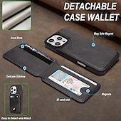 tanie Etui do iPhone&#039;ów-telefon Kılıf Na iPhone 17 Pro Max 17 Air 16 15 14 Pro Max Plus 16e 13 Pro Max Osłona tylna Magnetyczne Stopka Gniazdo karty Retro TPU Skóra PU