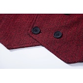 billige Herrevest-Herre سترة Veste Feriereise Daglig Bryllupsfest Stevnemøte Årgang Mote Vår Høst Lomme Knapper Polyester Tweed Bekvem عادي Fiskebein Dobbeltkneppet Hakkjakkeslag Normal Burgunder kaffe Grå Vest