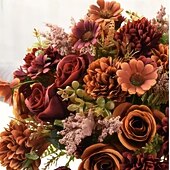 levne Díkůvzdání a podzim-2 svazky podzimní kytice hortenzií, umělá pivoňka, růže, sedmikráska &amp;Ruční květinová aranžmá ze sušených květin, malá kytice hedvábných květin do domácnosti &amp;výzdoba akce