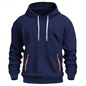 economico Felpa Tattica-Per uomo Felpa con cappuccio Felpa con cappuccio in pile Felpa con cappuccio tattica Nero Blu marino Cammello Cachi Grigio chiaro Con Cappuccio Semplice Tasca Sport &amp; Outdoor Casuale Quotidiano