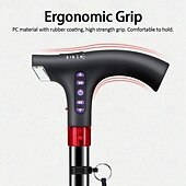 baratos Equipamento de Camping-Bengala portátil multifuncional com altura ajustável e tocador de música mp3, rádio LED para ouvir, função de alarme automático interessante
