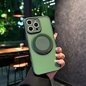 Недорогие Чехлы для iPhone-телефон Кейс для Назначение iPhone 17 Pro Max 17 Air i16 15 14 Pro Max Plus 13 Pro Max Кейс на заднюю панель Поддержка беспроводной зарядки Откидная подножка Защита от удара Ретро ПК