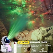 economico Luci di Natale-proiezione stellare galassia luce notturna astronauta proiettore stella nebulosa soffitto luce led 360 regolabile &amp;timer &amp;telecomando per bambini/camera da letto/regali di Natale/compleanno/San