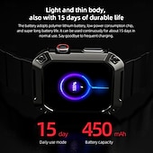 お買い得  スマートウォッチ-LOKMAT OCEAN 2 PRO スマートウォッチ 1.85 インチ スマート·ウォッチ ブルートゥース 歩数計 着信通知 アクティビティトラッカー と互換性があります Android iOS 女性 男性 長時間スタンバイ ハンドフリーコール 防水 IP68 51mmウォッチケース