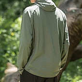 cheap Tops-Men's Hiking Shirt UV Protection Shirt Long Sleeve Top Outdoor UV Sun Protection Quick Dry Breathable Spring Autumn / Fall Polyester Dark Grey Light Grey Green Tennis Camping / Hiking / Caving Running