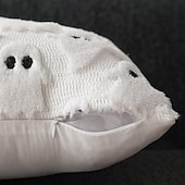 お買い得  ハロウィンの寝室-ハロウィンゴーストのぬいぐるみ枕カバー、ソファ、カウチ、リビングルームのお祝いのホームデコレーション用の3D装飾クッションケース