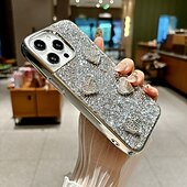economico Cover per iPhone-telefono Custodia Per iPhone 16 15 14 Pro Max Plus 16e 13 Pro Max Copertura Posteriore Glitter scintillanti Resistente agli urti Cuore PC