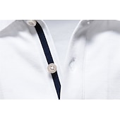 billige Herre Elite Polo-Herre Polo Arbeid Virksomhet Aftæpning Langermet Fritid Bekvem عادي Broderi Fargeblokk Alle årstider Normal Svart Hvit Mørk Marineblå Militærgrønn Lyseblå Polo