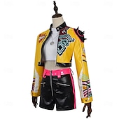 preiswerte Damenkostüme-Kpop-inspiriert Von koreanischen Idolen inspiriert Idol Popstar Kostüm Festkleidung Virtuelles Idol for Damen Erwachsene Halloween Karneval Leistung Comic-Konzert Anime Expo